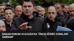 Bakan Kurum Ayazağa’da “Önceliğimiz Yaraları Sarmak”