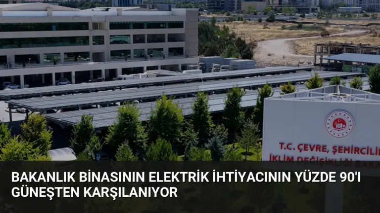 Bakanlık Binasının Elektrik İhtiyacının Yüzde 90'ı Güneşten Karşılanıyor