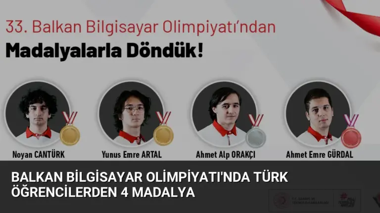 Balkan Bilgisayar Olimpiyatı’nda Türk Öğrencilerden 4 Madalya