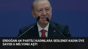Erdoğan AK Partili Kadınlara Seslendi Kadın Üye Sayısı 6 Milyonu Aştı