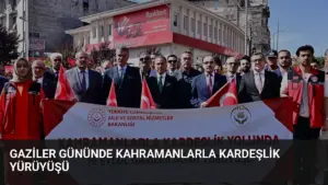 Gaziler Gününde Kahramanlarla Kardeşlik Yürüyüşü