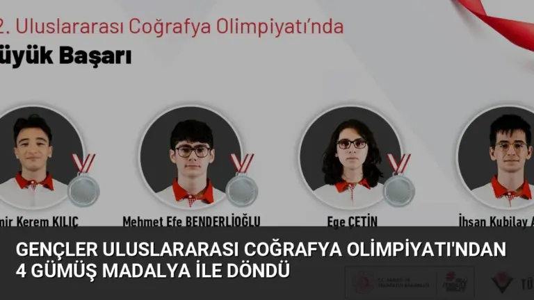 Gençler Uluslararası Coğrafya Olimpiyatı’ndan 4 Gümüş Madalya ile Döndü