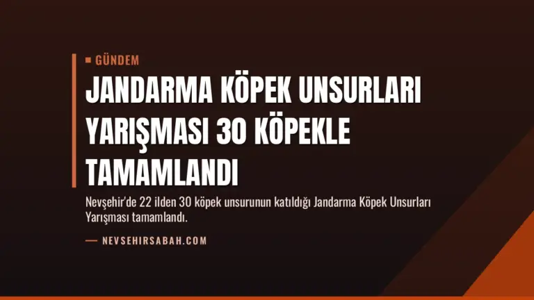 Jandarma Köpek Unsurları Yarışması 30 Köpekle Tamamlandı