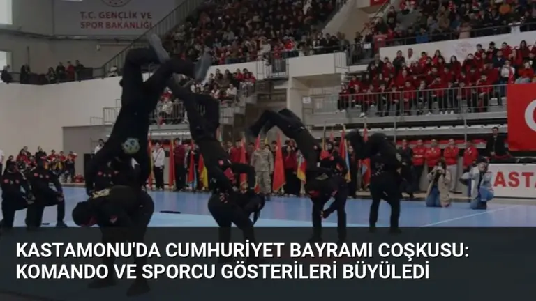 Kastamonu'da Cumhuriyet Bayramı Coşkusu: Komando ve Sporcu Gösterileri Büyüledi