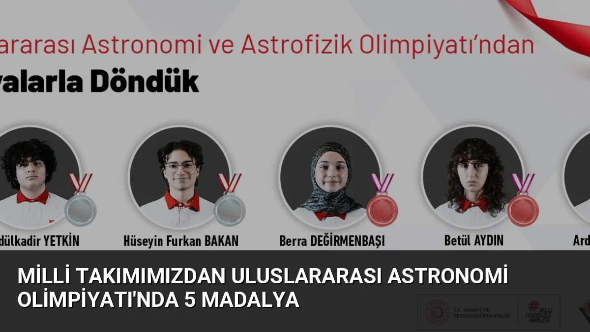 Milli Takımımızdan Uluslararası Astronomi Olimpiyatı’nda 5 Madalya