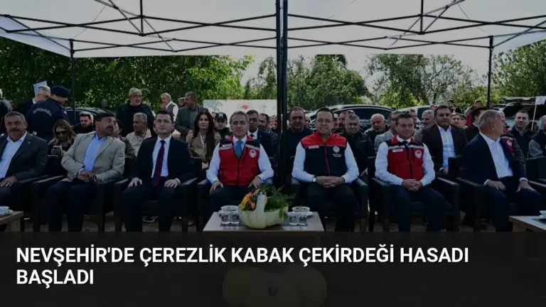 Nevşehir'de Çerezlik Kabak Çekirdeği Hasadı Başladı