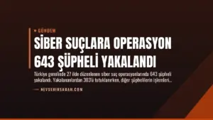 Siber Suçlara Operasyon 643 Şüpheli Yakalandı