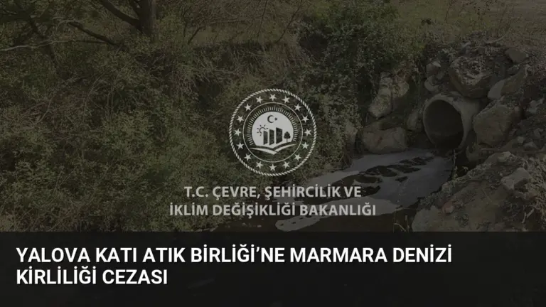 Yalova Katı Atık Birliği’ne Marmara Denizi kirliliği cezası